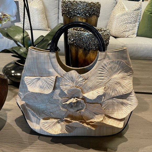 Anne Fontaine SCARLET-BOHO FLORAL HANDBAG - Picture 4 of 12